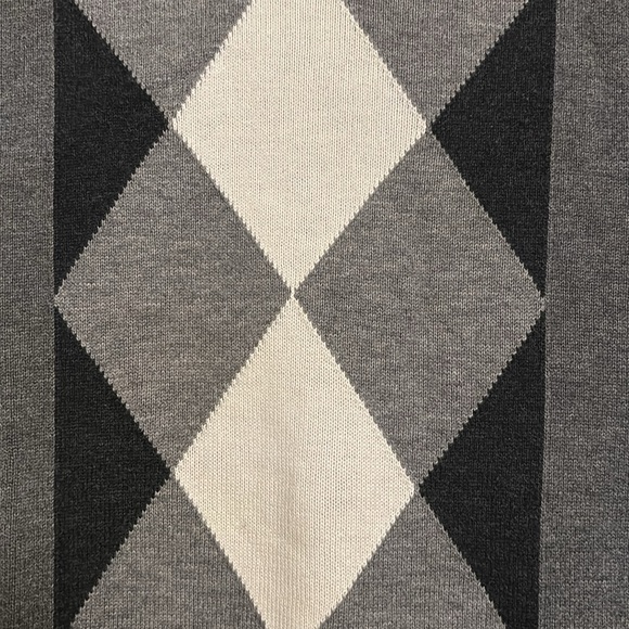 Grey Argyle Sweater Vest - Picture 3 of 3